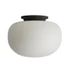 Frandsen Supernate taklampa, 28 cm, vit opal - svart