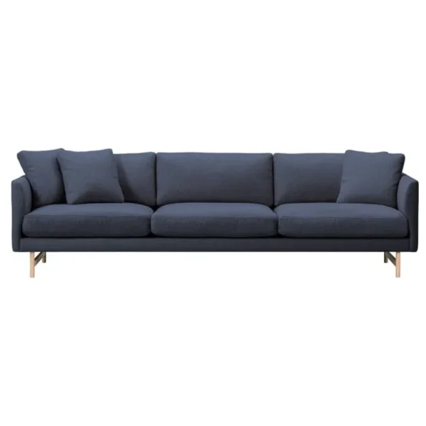 Fredericia Calmo soffa 80, 3-sits, lackad ek - Sunniva 783