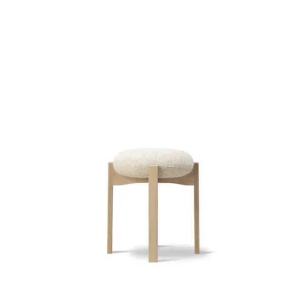 Fredericia Pioneer pall, lackad ek - beige Zero 0001