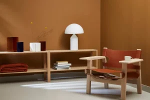 Fredericia Spanish Chair, konjaksfärgat läder - såpad ek