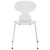 Fritz Hansen Ant stol 3101, vitlackerad ask - krom