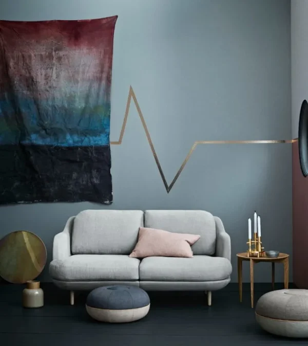 Fritz Hansen CM sittpuff, liten, mörkgrå