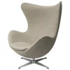 Fritz Hansen Egg loungefåtölj, satinpolerad aluminium - Re-wool 0218