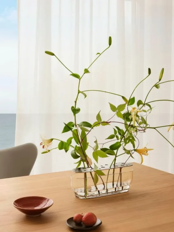 Fritz Hansen Ikebana vas, lång, stål