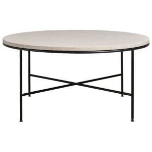 Fritz Hansen Planner MC300 soffbord, cirkulärt, svart - marmor Cream