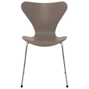 Fritz Hansen Series 7 stol 3107, krom - deep clay