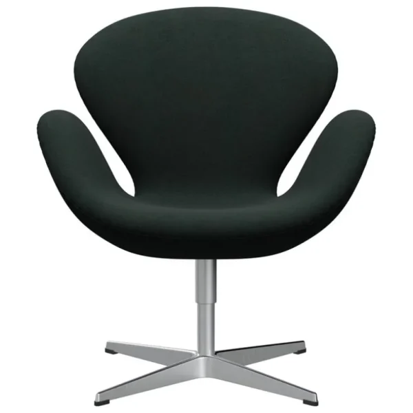 Fritz Hansen Swan 3320 fåtölj, borstad aluminium - Divina Melange 180