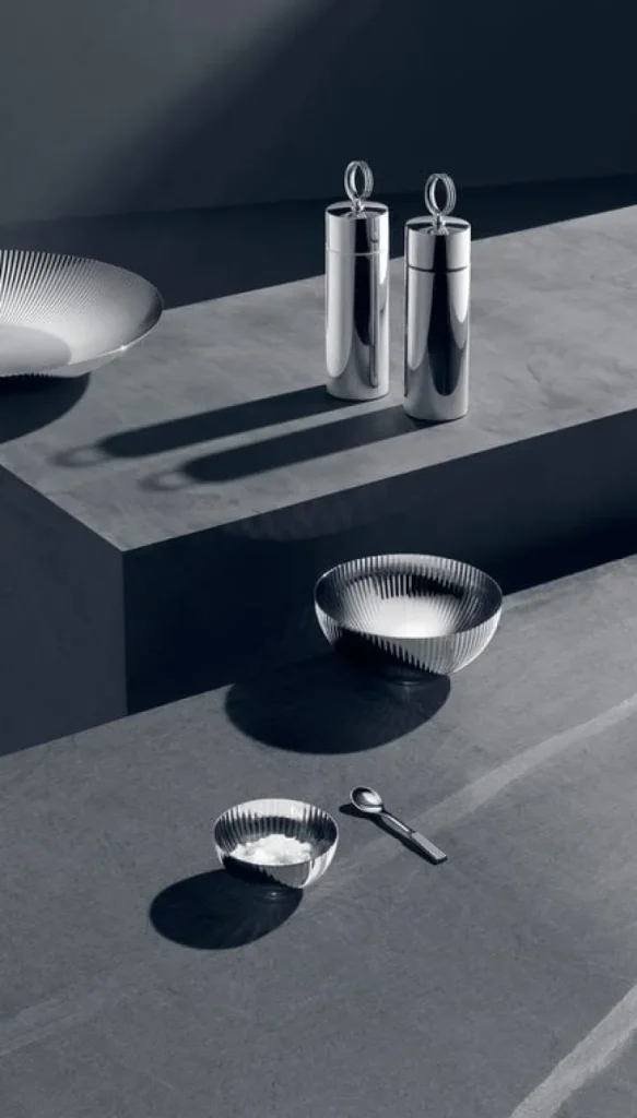 Georg Jensen Bernadotte saltkar + sked