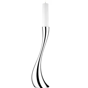 Georg Jensen Cobra golvljusstake, L, stål