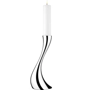 Georg Jensen Cobra golvljusstake, M, stål