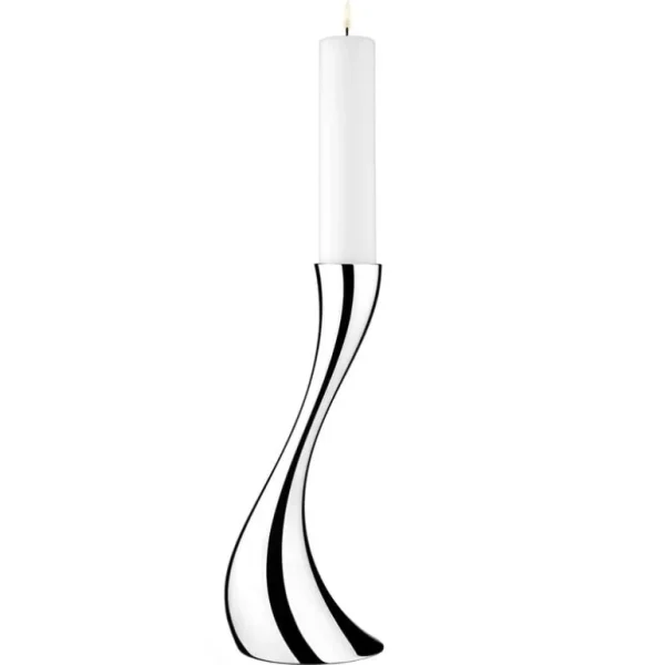 Georg Jensen Cobra golvljusstake, M, stål
