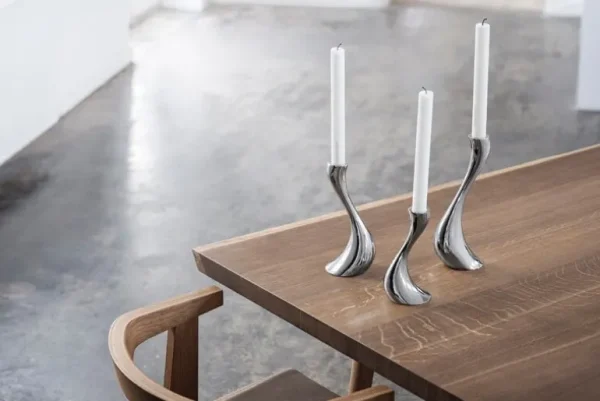 Georg Jensen Cobra ljusstake, 2 st