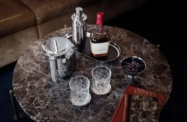 Georg Jensen Manhattan ishink med tång, 1,5 l