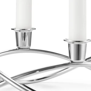 Georg Jensen Season ljushållare, spegelpolerat stål