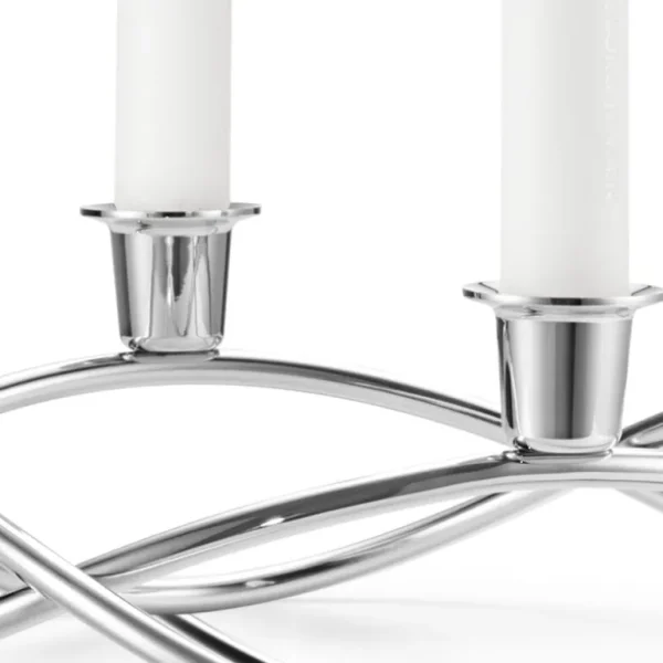 Georg Jensen Season ljushållare, spegelpolerat stål
