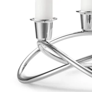 Georg Jensen Season ljushållare, spegelpolerat stål