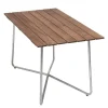 Grythyttan Stu00e5lmu00f6bler Grythyttan Stålmöbler Bord B25A, 120 x 70 cm, galvaniserat stål - teak
