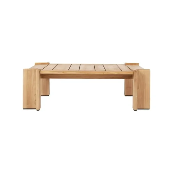 GUBI Atmosfera soffbord, 113 x 100 cm, teak