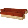 GUBI Basket soffa, 3-sits, rotting - Belsuede Special FR 133