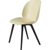 GUBI Beetle stol, plastversion, svart - pastel green