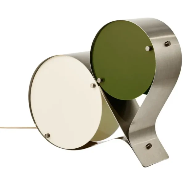 GUBI Coppia bordslampa, stål, elfenben - oliv