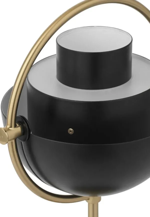 GUBI Multi-Lite bärbar bordslampa, mässing - svart