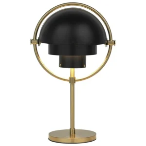 GUBI Multi-Lite bärbar bordslampa, mässing - svart