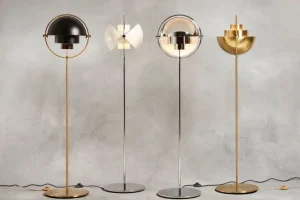 GUBI Multi-Lite golvlampa, mässing