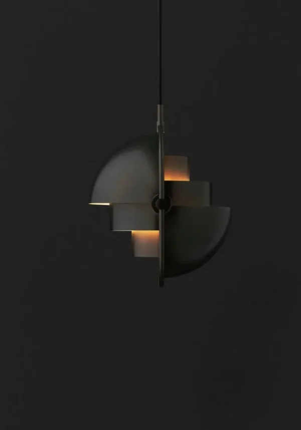 GUBI Multi-Lite liten pendellampa, svart mässing