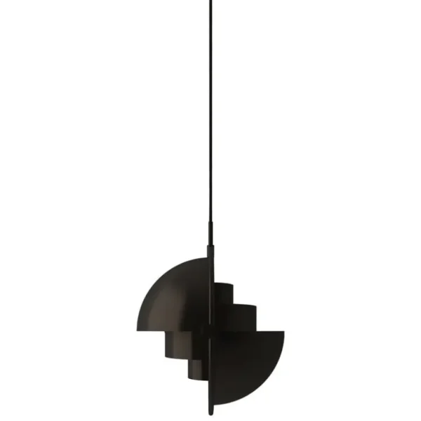 GUBI Multi-Lite liten pendellampa, svart mässing