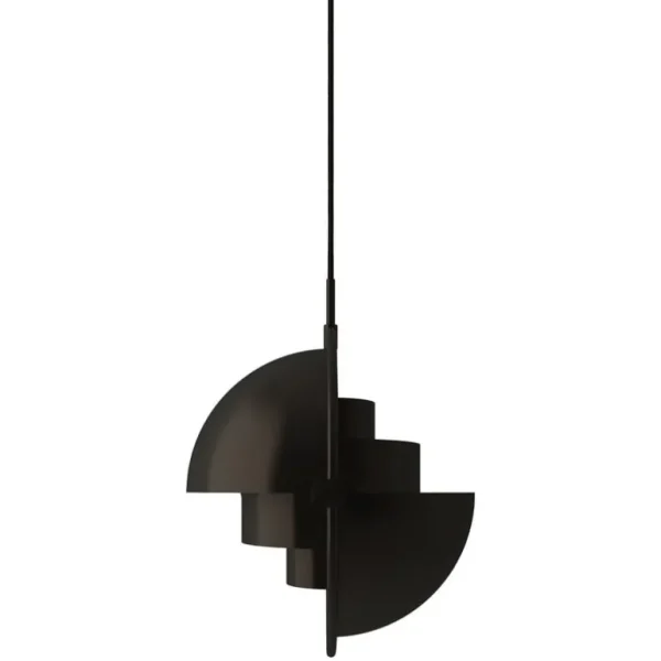 GUBI Multi-Lite pendellampa, svart mässing