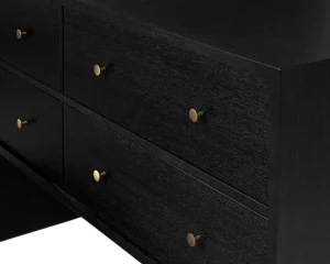 GUBI Private sideboard, svart / brunbetsad ek