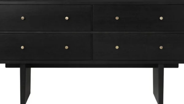GUBI Private sideboard, svart / brunbetsad ek