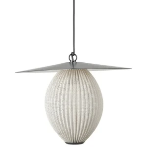 GUBI Satellite Outdoor pendellampa, 22 cm, svart - gräddvit