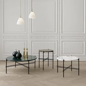 GUBI TS soffbord, 40 cm, svart - svart marmor