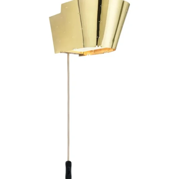GUBI Tynell 9464 vägglampa, mässing