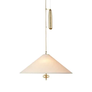 GUBI Tynell A1967 pendellampa, 56 cm, mässing - kanvas