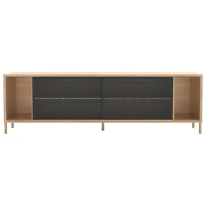 Hartô Gabin sidobord 162 cm, ek - mörkgrå
