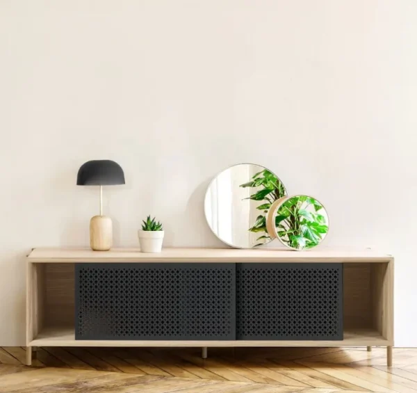 Hartô Gabin sidobord 162 cm, ek - mörkgrå