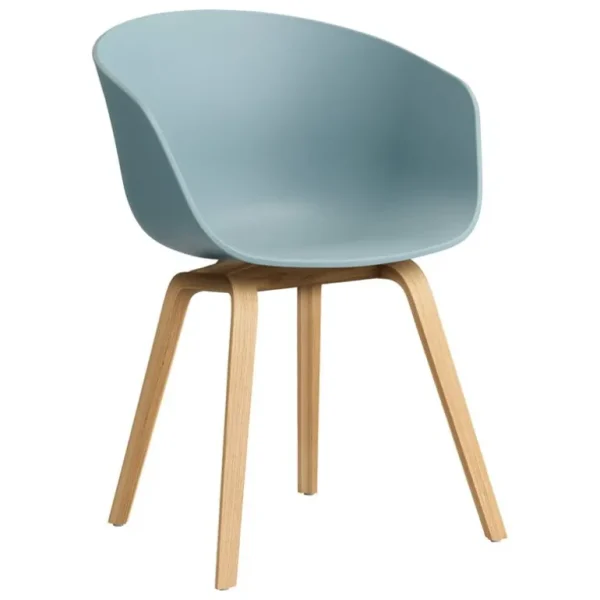 HAY About A Chair AAC22, dusty blue 2.0 - lackerad ek