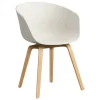 HAY About A Chair AAC22, melange cream 2.0 - lackerad ek