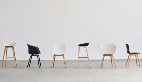 HAY About A Chair AAC12, vit 2.0 - lackerad ek