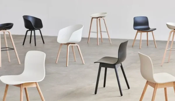 HAY About A Chair AAC12, vit 2.0 - lackerad ek