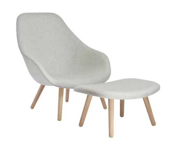 HAY About A Lounge Chair AAL92, lackerad ek - Divina Melange 120