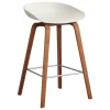 HAY About A Stool AAS32, 65 cm, melange cream 2.0 - l. valnöt - stål