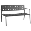 HAY Balcony Lounge bänk med armstöd, 121,5 x 69 cm,