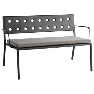 HAY Balcony Lounge bänkdyna, svartpeppar