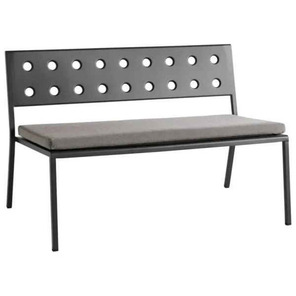 HAY Balcony Lounge bänkdyna, svartpeppar