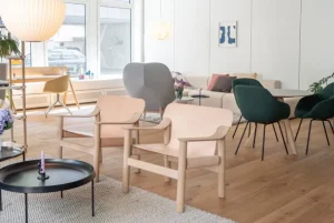 HAY Bernard fåtölj, ek - naturligt läder