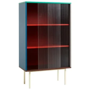 HAY Colour Cabinet m/ glasdörrar, hög, flerfärgad